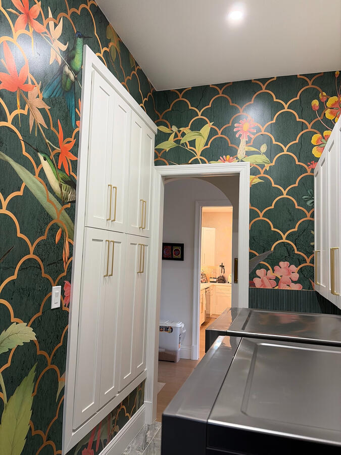 Office Laundry Room Wallpaper 2