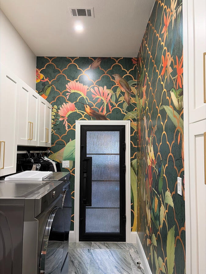 Office Laundry Room Wallpaper 1